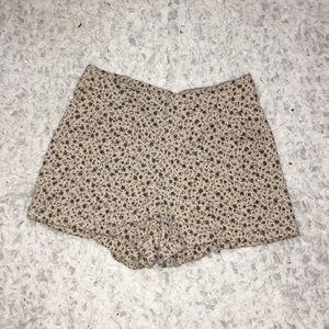 High rise pastel shorts